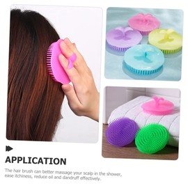 minkissy Hair Scrubber 12 Pcs Massage Shampoo Brush Anti Dandruff Shampoo Scrubber Shampoo Brush and Scalp Hair Scalp Combs Scalp Brush Dandruff Shampoo Massager Brush Head Man Care