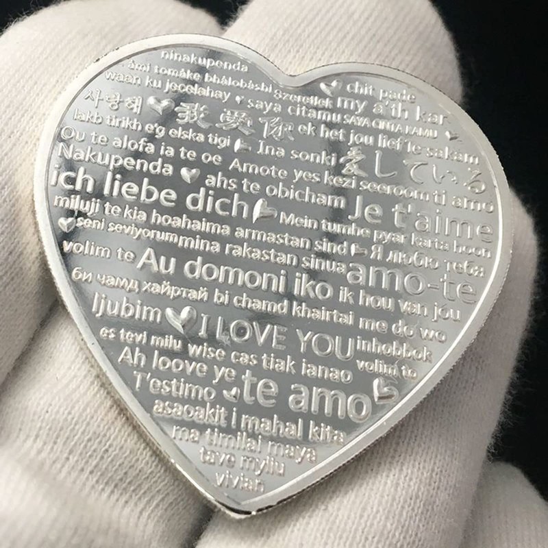 Romantic I Love You Coin Love Words Wedding Gift Love