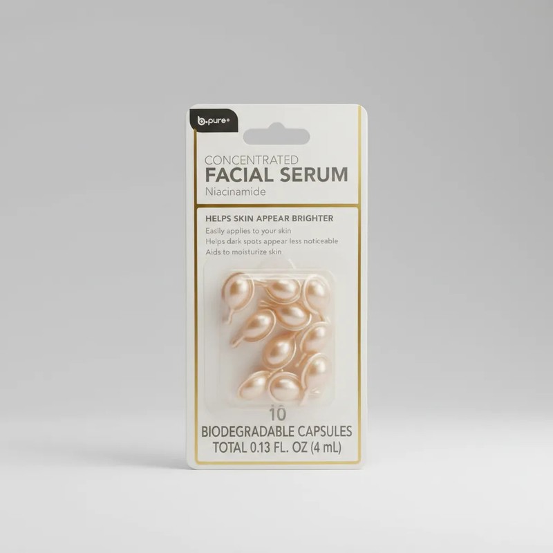 B-pure Sérum Facial Piel Seca Niacinamida 10 Cápsulas