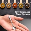 GlamRays Pack of 8 Tiny Stainless Steel Spoons for Spice