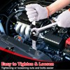 Spurtar Wrench Extender Tool, Adjustable Wrench Extender Adapter for 1/2"