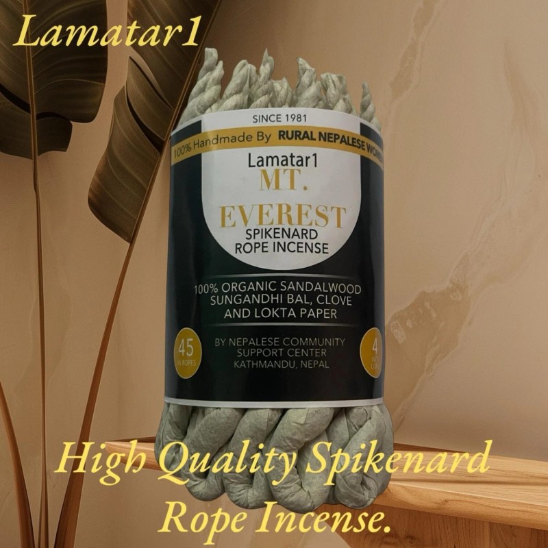 Lamatar1 Natural Rope Incense Set Of 2 Pack Burning Gently