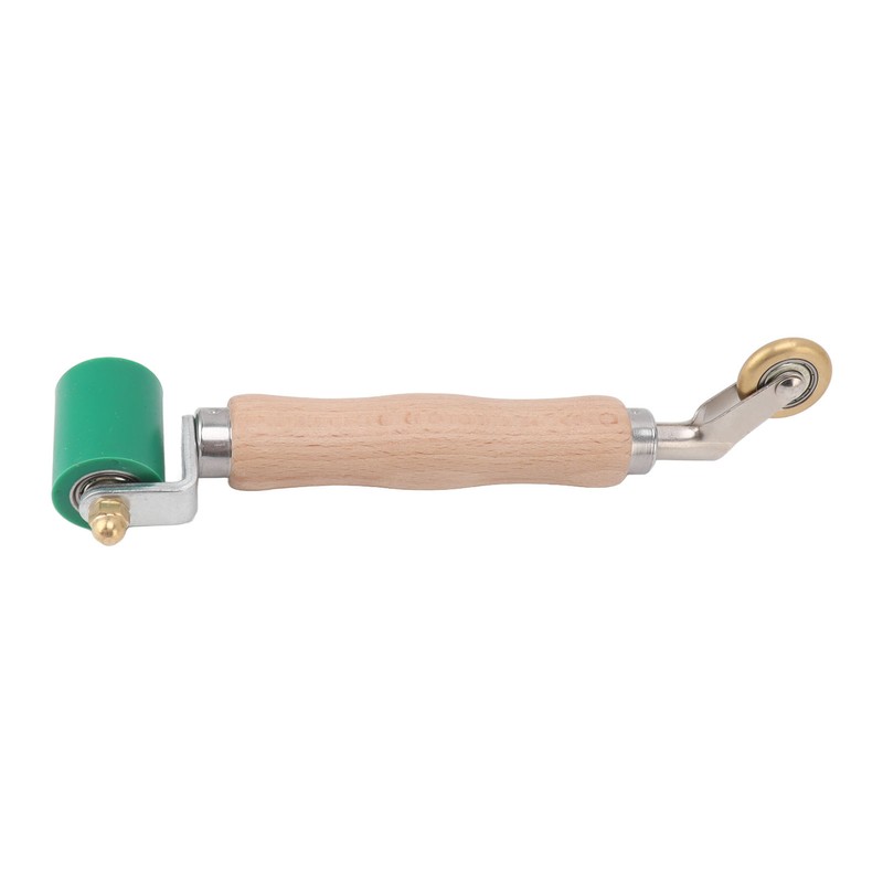 40mm Silicone Seam Roller Dual Use Brass Wheel Wood Handle