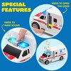 JOYIN 4 Packs Emergency Vehicle Toy Playsets, Friction Powered Vehicles