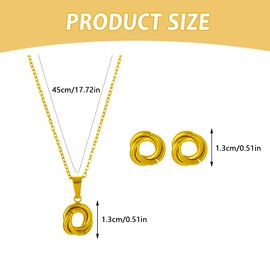 TTPSRY Jewellery Sets for Women 18K Flower Earrings Necklace Jewellery Individuality Fashion Jewellery Hypoallergenic Suitable for Everyday and Party Wear, Titanium