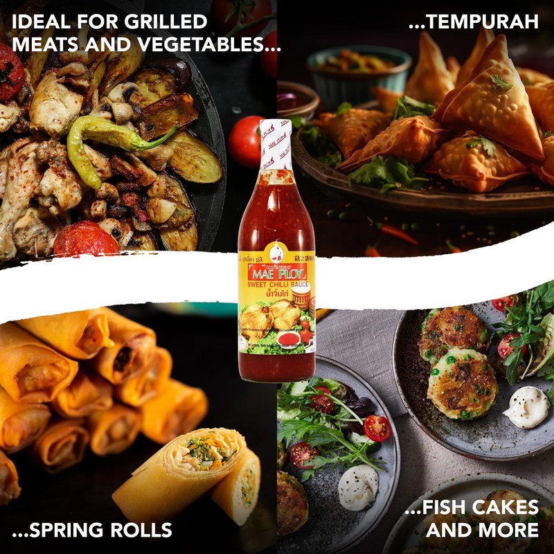 Mae Ploy Sweet Chili Sauce From Thailand, Mild Spicy And