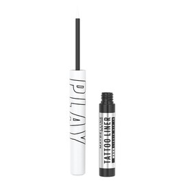 Maybelline Tattoo Liner Play Delineador de Ojos Líquido Ultra Preciso, Colores Vibrantes 48H, A Prueba de Agua, No Se Corre, Punta Extra Delgada, Tono Defend