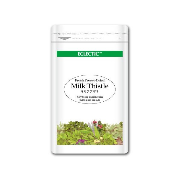 eclectic Maria Thistle (Milk Thistle, Nogeshi) Eco Pack 600 mg x 45 Capsules ec171