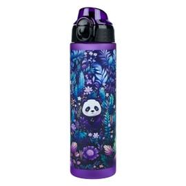 Baagl Children's Drinking Bottle, Leak-Proof Water Bottle, 700 ml, School and Sports Bottle for Girls, Versatile and Practical Bottle with Lockable Lid (Jungle Panda)