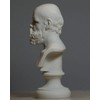 Artist Unknown Greek Philosopher Socrates Alabaster Bust Head Statue Sculpture
