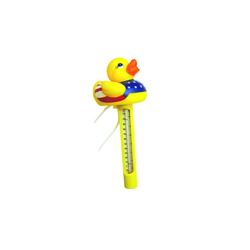 JED Pool Tools 20-206-D USA Floating Duck Thermometer , 3.5x10x3.5