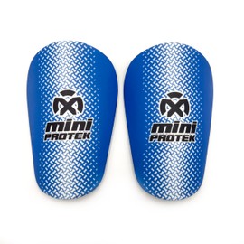 Oxum Sport - Mini Football Shin Pads for Children and Adults - Size M 10 x 6 cm Blue