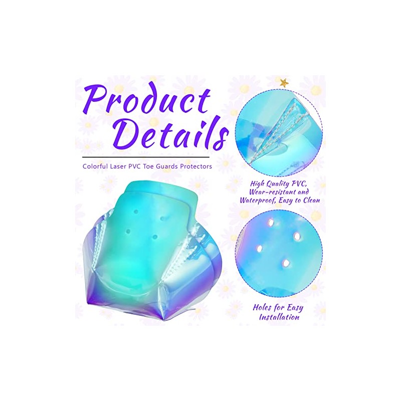 2 protectores de piel sintética para patines de cuatro ruedas