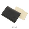 Orobianco Men's Business Card Holder, Cowhide Leather, Genuine Leather, Black