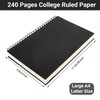 Yarotm Spiral A4 Notebook - 1 Piece Spiral Bound Lined