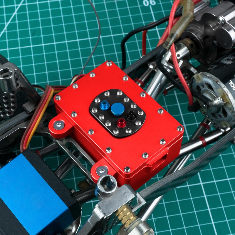 JGGZONE 1/10 RC Crawler Receiver Box CNC Aluminum Fuel Cell