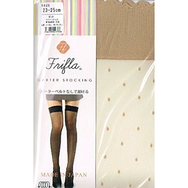 [Made in Japan] Dot pattern Garter Stockings 2425 (Beige)