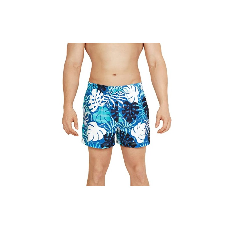 Speedo - Bañador Corto para Hombre, diseño de Rayas Redondo