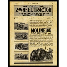 Minneapolis-Moline 1917 Moline Universal Tractor, Moline Illinois NEW Metal Sign: 12x16 Large Size