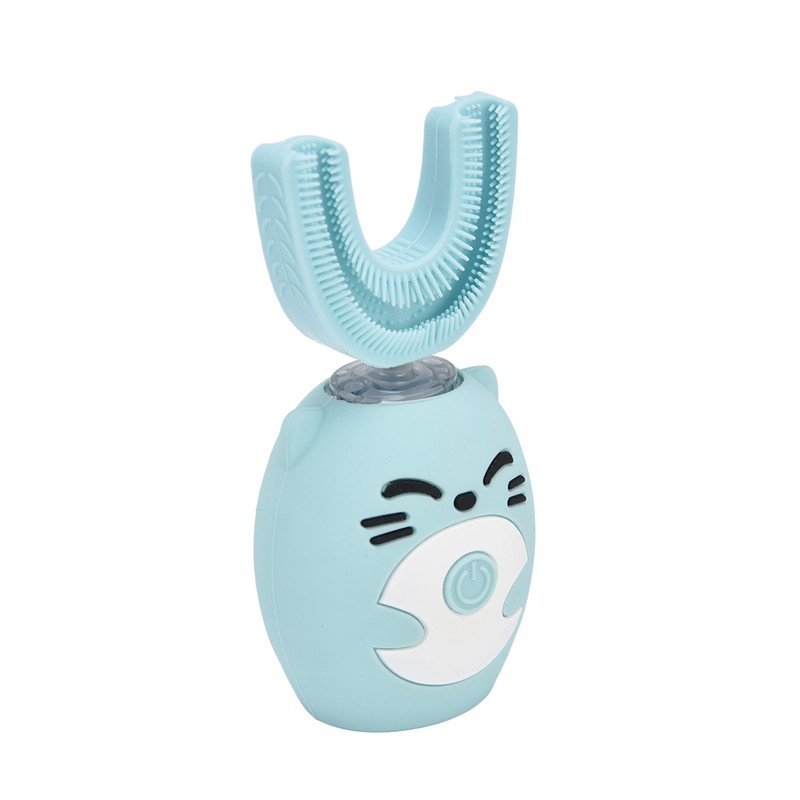 Kids Tooth Brush Cartoon Design USB Charging Food Grade Silicone