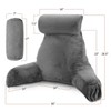 Nestl Reading Pillow with Portable Laptop Lap Desk - Shredded