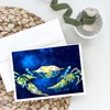 Caroline's Treasures Crab Blue Greeting Cards Pack of 8 Blank