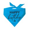 Happy Birthday Dog Bandana (967 Turquoise, One Size)