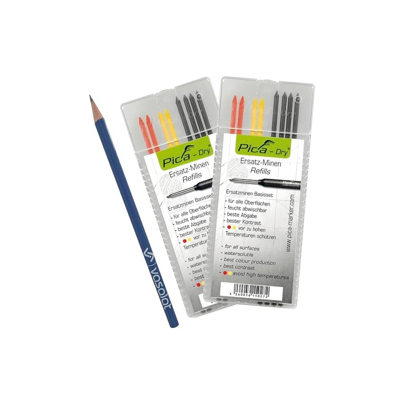 Pica Dry Refill Set - 16 Pieces Deep Hole Marker
