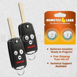 Remotez4less 2 For 2011 2012 2013 Repalcement Acura MDX Remote Keyless Entry Fob  Driver 1 2