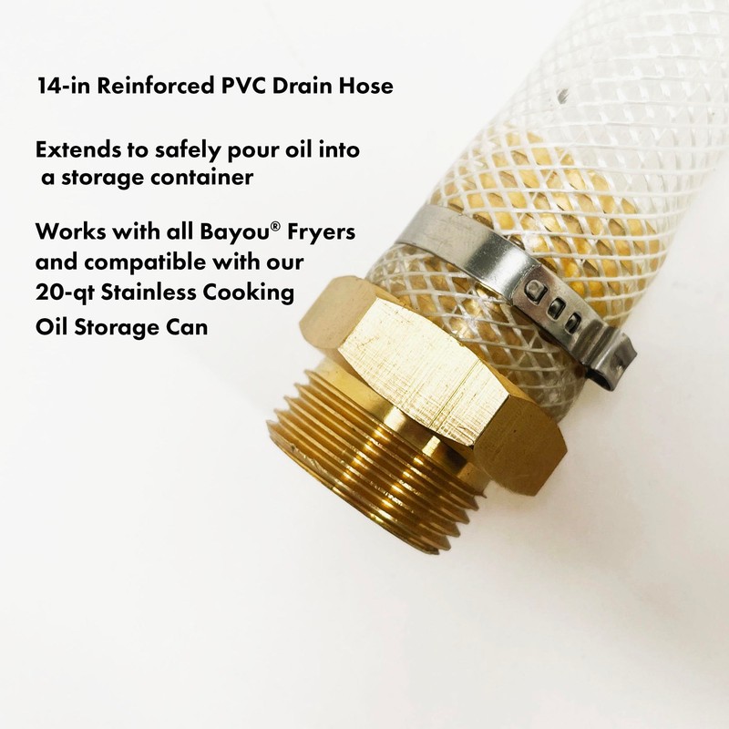 Bayou Classic® 700-602 Bayou® Fryer Drain Extension Hose