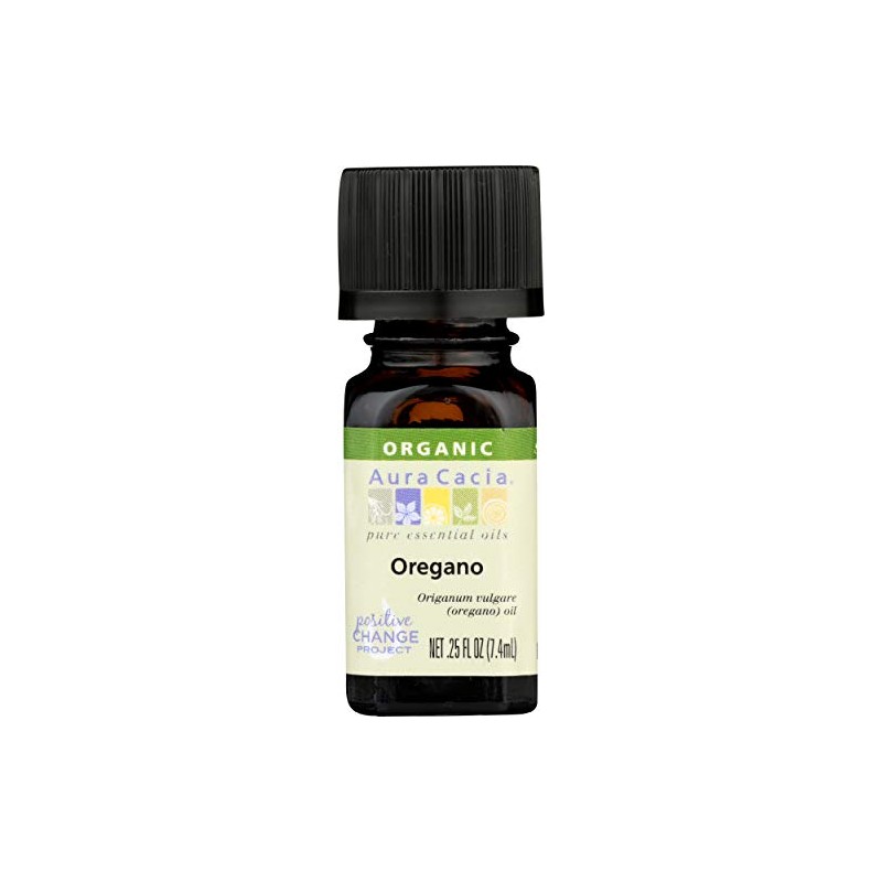Aura Cacia, Essential Oil Oregano Organic, 0.25 Fl Oz2