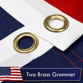 G128 TWO PACK of New 3'x5' American USA Flag Brass Grommets