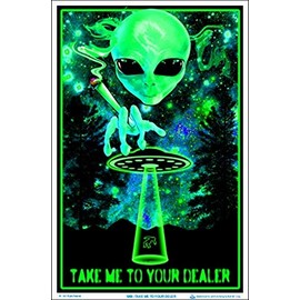 Take Me To Your Dealer Blacklight Poster 23 x 35in