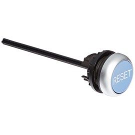 Eaton M22-DZ-B-GB14 Through-The-Door Operator, 22mm Diameter, Blue Button, "RESET" Inscription