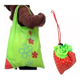 CL Bolsa Magica Fresa Ecologica Mandado Plegable Reutilizable