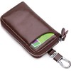 Leather Key Case Car Key Bag with 6 Hooks, Key