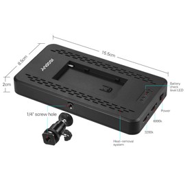 3200K/6000K Dimmable Studio Video Photography LED Light Panel Lamp 228pcs Beads for DSLR Camera DV Camcorder