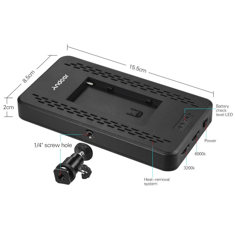 3200K/6000K Dimmable Studio Video Photography LED Light Panel Lamp 228pcs