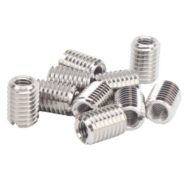 Threaded Insert Reducing Nut M6 x 1 Female Thread and M10 x 1.5 14 mm Male Thread Stainless Steel Repair Insert Nuts, Thread Nuts Conversion Kit Repair Tool Pack of 10