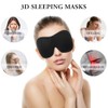 PACKOVE Máscara De Ojos Para Dormir 3D Antifaz Bloqueo Total