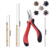 Hair Extension Tools Kit,2500 Silicone Lined Ring Beads,Pliers, Micro Link