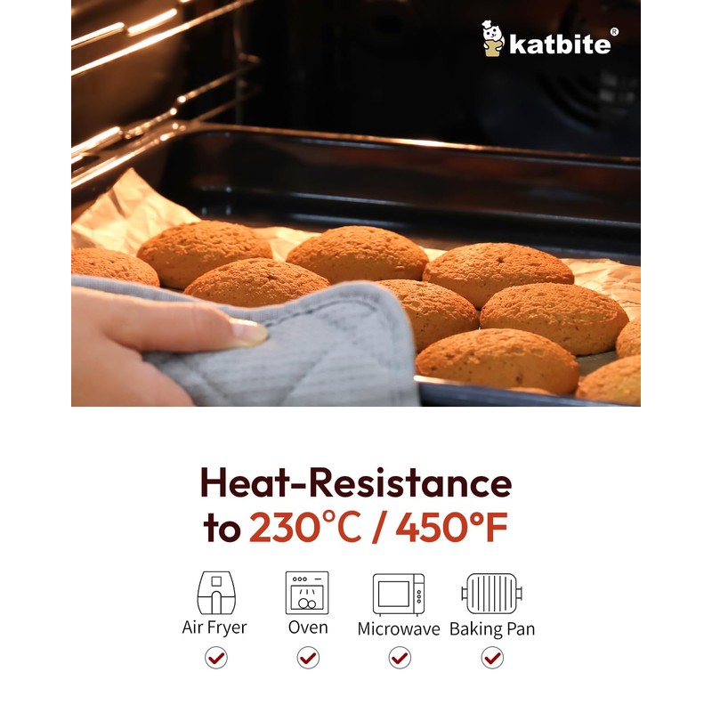 Katbite 16x24 Inch Parchment Paper Sheets, 100Pcs Non-Stick Precut Baking