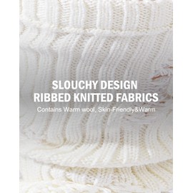 Yawlsow Women's Leg Warmers for Girls Long Leg Cover (White, One Size)