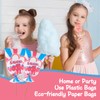 LEOSINDA 25 Pcs Cotton Candy Bags,12 x 18 Inches with