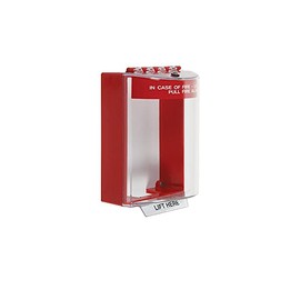 STI STI-13220FR - Universal Stopper Dome Cover w/Spacer, Horn, Red Housing, Fire Label
