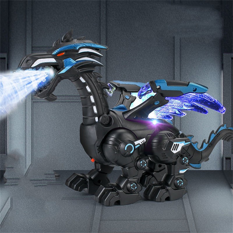 Electric Mechanical Dinosaur Toy with Sound Light Walking Toy Gifts