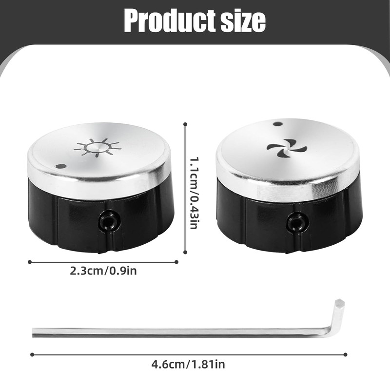 FIX ZHANG SV08355 Blower and Light Knobs Replacement for Range