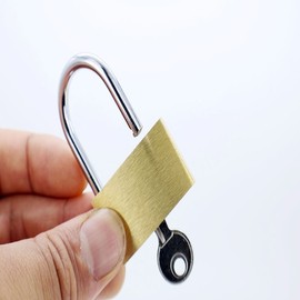 Brass Padlock Padlock Mini 3ea