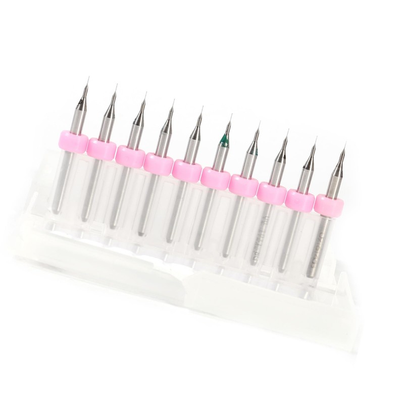 PCB PCB Carbide Micro Drill Bit Tool Set 0.1 mm