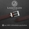 Mens Leather Belt / Mens Belt LINDENMANN, XXL, dark brown,